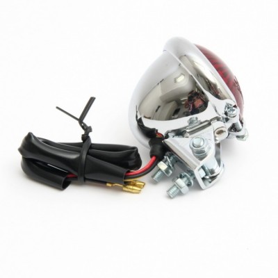 Highway Hawk H68-238 Koncové světlo Old School LED chrom